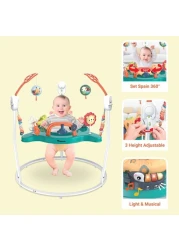 كرسي TEKNUM للأنشطة مع الموسيقى والألعاب للأطفال - أبيض