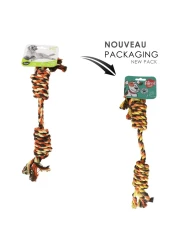 أغروبيوذرز أيم حبل بعقدة مزدوجة لعبة - متعدد الألوان 40 سم