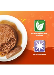 بورينا فريسكيز باتيه باللحم البقري والخضراوات طعام القطط الرطب 400 غرام