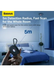 Baseus Hidden Camera Detectors, Infrared Detector, Hotel Anti-Camera Anti-Peeping Tool, Camera Detector, Anti-Monitoring Inspection Detector for Hotel Bathroom, Spy Camera Detector (Black)
