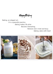 FITTO Stainless Steel Egg Whisk - 12-inch Hand Push Rotary Whisk Blender, Versatile Milk Frother, Efficient Hand Mixer Stirrer for Blending, Whisking, Beating, and Stirring
