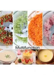 Fitto Electric Meat Grinder 3.8L – High-Power Food Processor for Grinding Meat, Sausages, Vegetables, and More – Stainless Steel Blades, Easy to Use, Ideal for Home Kitchens