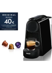 De'Longhi Nespresso Essenza Mini Coffee Machine, ‎0.6 Liters Water Tank Capacity, 1370 Watts, Removable Tank, Ultra-Compact Design, Automatic Shut-Off, Plastic, Black EN85.B