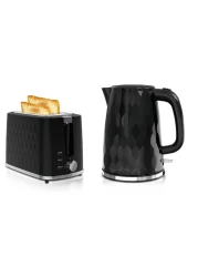 2-in-1 Kettle and Toaster Set, Stainless Steel Breakfast Combo, Home Appliance Toaster and Kettle Set for Modern Kitchens, Sleek Design for Fast Toasting 
