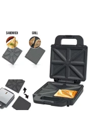 Generic 7-in-1 Sandwich Maker & Multi Snack Machine – 2400W Non-Stick Press with Removable Plates for Waffles, Grill, Toaster, Pancakes, Donuts, Cookies & Cupcakes Easy Clean