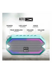 Altec Lansing HydraMini Waterproof Wireless Bluetooth Speaker IMW1000 Mint