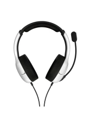 PDP Wired Over-Ear Stereo Gaming Headset with Mic for PlayStation 5 and PlayStation 4 Airlite Frost White