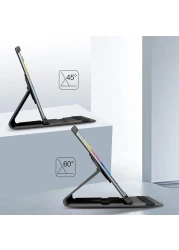 MobiStore Case for iPad 10th Generation 10.9 Inch 2022 Released Model Number: A2696 A2757 A2777-360 Degree Rotating Protective Stand Cover&nbsp;Black