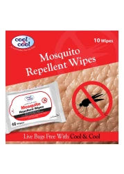 كول أند مناديل طاردة للبعوض، 10 مناديل، حزمة من 2