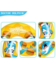 Doctor Dolphin Inflatable Swim Ring 60 cm for 4+ Years – Featuring Fun Designs With Dolphin