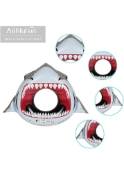 AIRMYFUN SWIM RING GREAT WHITE , 177x127CM ,14+ Years