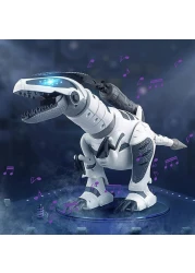 لعبة روبوت الديناصور للأطفال، ديناصور تفاعلي ذكي قابل للبرمجة مع ميزات المشي والغناء والرقص والإضاءة، هدية تعليمية STEM للأولاد والبنات