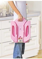 Fantastic-Kids-Toys Baby Dining Chair, 2-Level Height Adjustment, Can Be Used on Chair with 3-Point Safety Belt, Easily Foldable