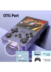 Handheld Retro Video Game Console &ndash; Linux System, 64GB Storage, 3.5-Inch IPS Screen, Portable Gaming Device with Preloaded Classic Games, 4000+ Titles,