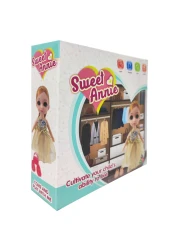 Sweet Annie Fashion Doll with Shoe Cabinet 6inch
