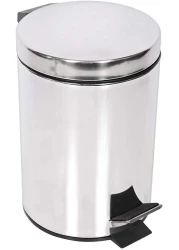 Moonlight Stainless Steel Dustbin, Pedal Bin - 3 Litre, Silver