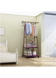 Fitto Coat Rack Multi-Function, Removable for Bedroom, Hanging Clothes, with Wheels, Floor Standing Triangle Hanger, Coat Rack Stand, Color: LYJ3 2