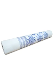 رول سفرة 10 كجم، رول سفرة جميل للاستخدام مرة واحدة - زهرة زرقاء