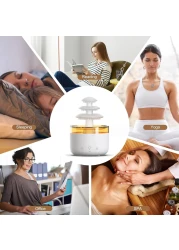 Rain Cloud Humidifier Water Drip - 2-in-1 Essential Oil Diffuser with 7 LED Colors, Mushroom Cloud Diffuser, 500ml Ultrasonic Cool Mist Humidifier for Sleep