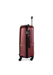 Carlton Padington 4 Wheel Hard Casing Medium Luggage Trolley 68cm Red