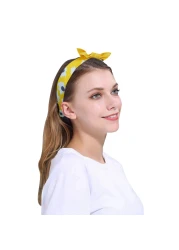 Aiwanto Hair Band for Girl's Yellow Head Band Party Office Cute Hair Clips