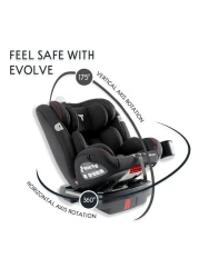 Teknum Evolve 360 Car Seat 0 - 12yrs Black