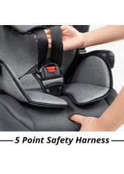 Teknum Pack and Go Foldable Car Seat w / Ace Diaper Bag - Grey