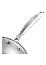 Vinod Platinum Triply, Stainless Steel and Aluminium Frypan, PTF20, 20cm