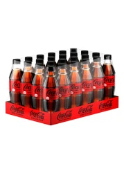 Coca-Cola Zero Calories Carbonated Soft Drink Pet 500ml Pack of 24