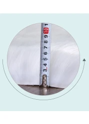 Super Soft Rabbit Fur Round Living Room Carpet With Anti Slip Bottom (Size 80CM)