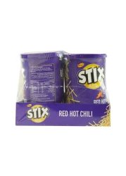 كيتكو ستيكس أعواد بطاطس بنكهة الفلفل الحار الأحمر، 45 غرام، عبوة من 6 قطع