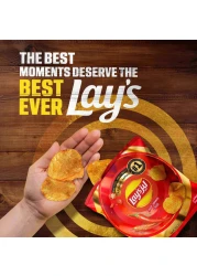 ليز شيبس البطاطس بنكهة الفلفل الحار 21 غرام حزمة من 12