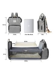 حقيبة حفاضات الأطفال حقيبة سفر مقاومة للماء مع مقعد وحقيبة تغيير للأولاد والبنات بسعة كبيرة هدايا أساسية للأطفال حديثي الولادة