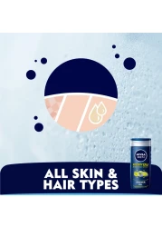 NIVEA MEN 3in1 Shower Gel Body Wash Energy 24h Fresh Masculine Scent 250ml