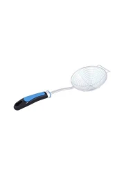 Raj Stainless Steel Skimmer With Nylon Handle Silver 19cm