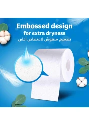 Kleenex Dry Soft Toilet Tissue Paper 2 Ply 12 Rolls x 200 Sheets Embossed Bathroom Tissue With A Touch Of Cotton