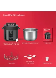 نوتريكوك سمارت بوت قدر ضغط 2 NC-SP204K - أسود 6 لتر