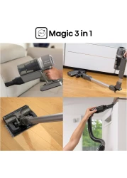 Hisense HVC6464A Cordless Broom Vacuum Cleaner, Magic 3 in 1, Long Runtime, Magical Transformation, Washable Filter, Brushless Motor, HVC6464A