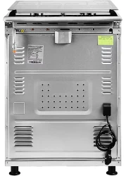 Super General Freestanding Gas Cooker 4-Burner Full-Safety, Stainless-Steel Cooker With Rotisserie, Silver, 60 x 60 x 85 cm, SGC-6470-MSFS, 1-Year Warranty (Installation Not Included)