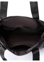 Fashion Solid Color Soft Leather Shoulder Bag For Women Casual Simple Large Capacity Carry On Campus Handbag Daily Commuting Bag Retro Crossbody Bag Large Hobo Work Handbags Female Messenger Bag Multi