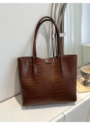 Vintage Tote Bag Women s 2025 New Fashion Commuter Bag Versatile Large Capacity Shoulder Bag