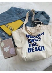 Contrast Color Lightweight Suitable For Going To School Campus Library Shopping Travel Outdoor Picnic Large Capacity Tote Bag Shoulder Bag Tote Bag Large Best Fall Inspo Ideas