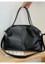 Lightweight Business Casual Minimalist Shoulder Tote Bag For Teen Girls Women College Students Rookies White Collar Workers Perfect For Office College Work Business Commute Outdoors Travel Outings Fas