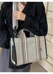 Simple Large Capacity Tote Bag Handbag Shoulder Bag Crossbody Bag School Bag Large Capacity Portable For Teen Girls Women College Students White Collar Workers Perfect For Work Back To School Middle S