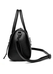 حقيبة يد من الجلد الطبيعي اللين للسيدات، حقيبة كتف قديمة فاخرة، حقيبة يد سعة كبيرة للسيدات، حقيبة واضحة الجما