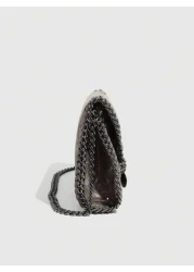 Women Handbags Soft Leather Fashion Designer Top Handle Casual Pocket Ladies Tote Portable Chain Large Shoulder Crossbody Bags Black Birthday Present