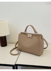 Fashionable And Simple Solid Color Small Square Bag For Women Shoulder Crossbody Handbag