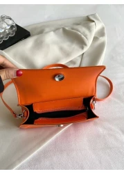 CONTAINEVERY Y2K steampunk Funky Gothic Style spooky styleMinimalist Flip Cover Fashionable Pu Square BagPerfect for Outdoors Perfect for Party Prom Dinner Wedding Shopping Holiday Beach Vacation