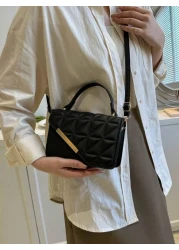 حقيبة يد صغيرة بلون أحادي مزخرفة بطبعة معقودة ، مناسبة للتسوق ، محفظة ، للشابات ، طالبات الجامعة ، الموظفات ال