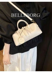 حقيبة يد أنيقة ذات تأثير جلدي مرن ومناسبة لبشرة دهنية للنساء